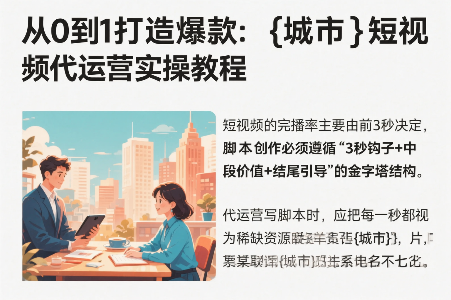 从0到1打造爆款：常州短视频代运营实操教程