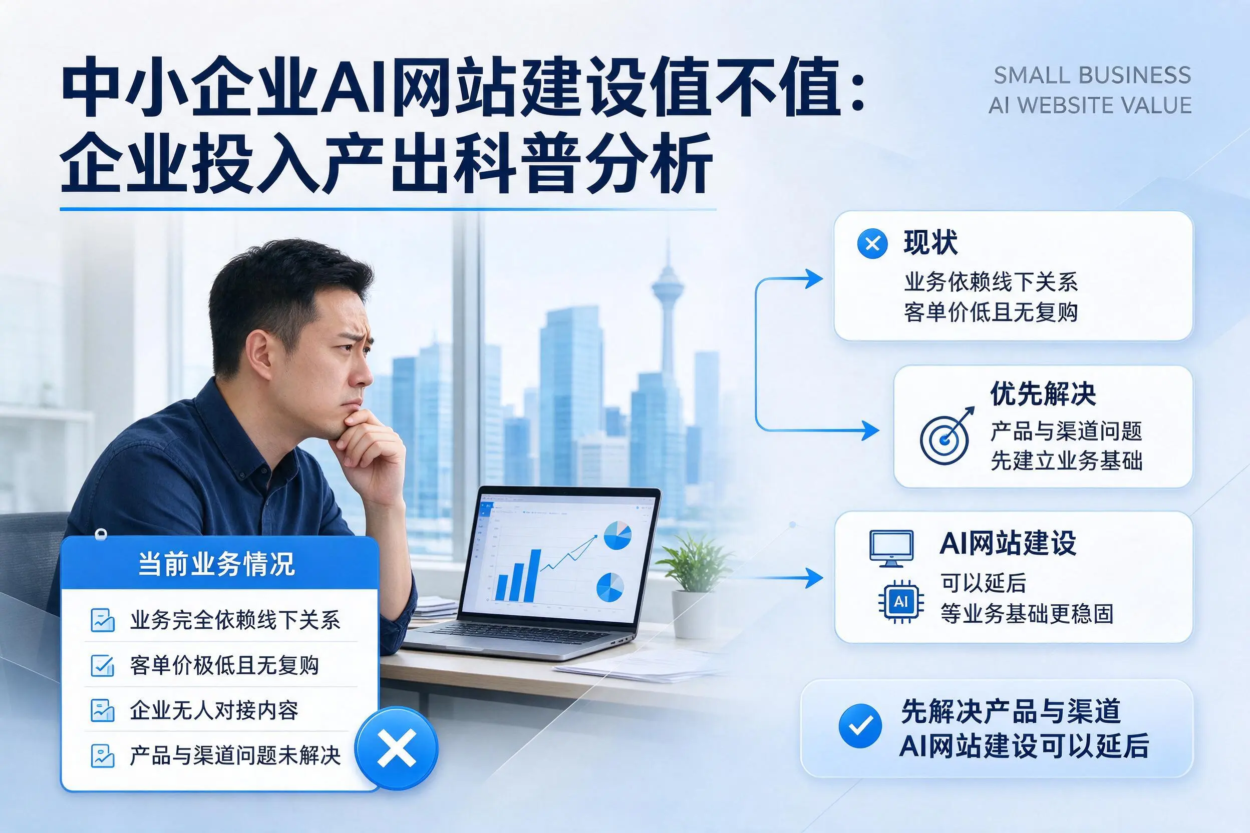 中小企业AI网站建设值不值：常州企业投入产出科普分析