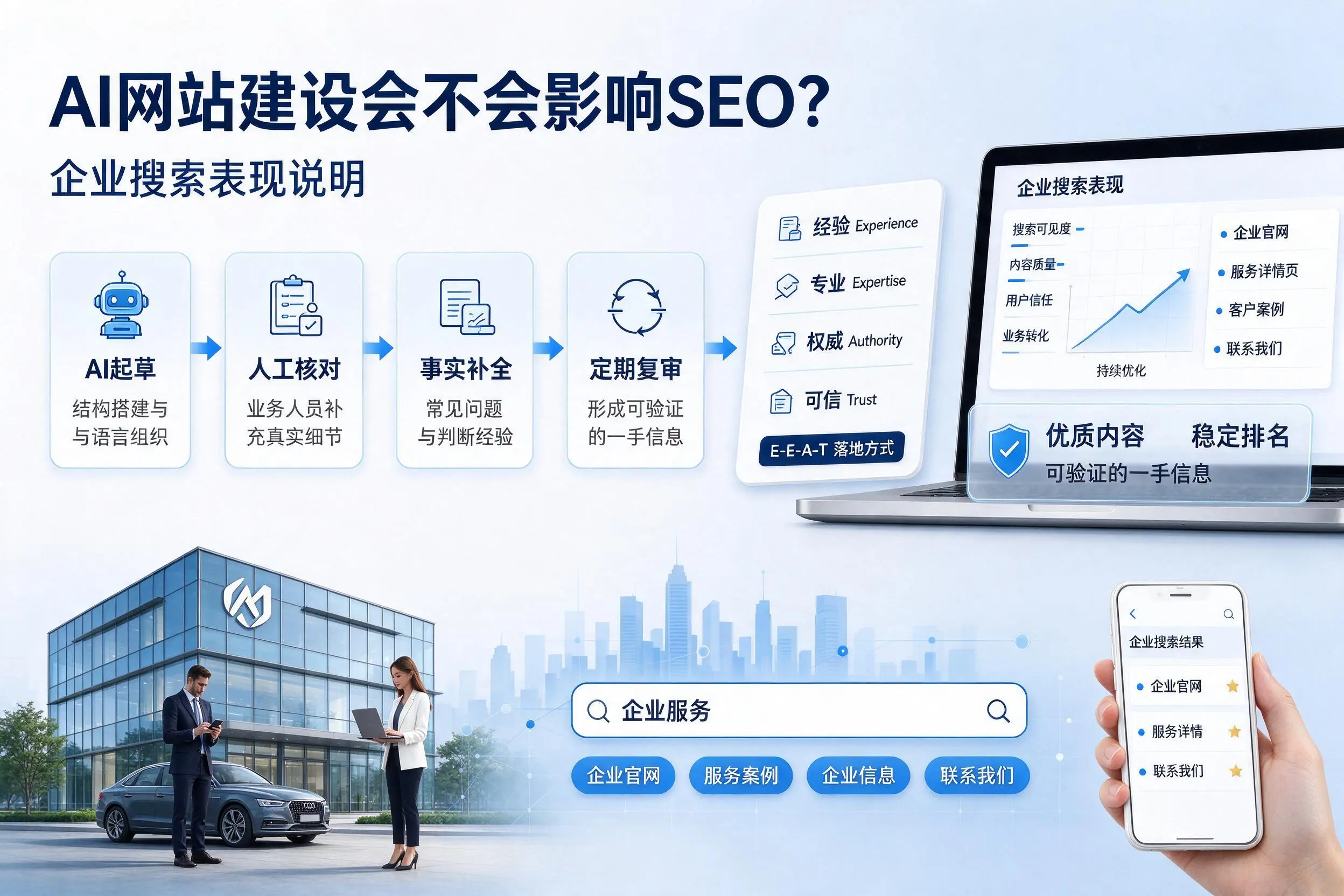 AI网站建设会不会影响SEO?常州企业搜索表现说明